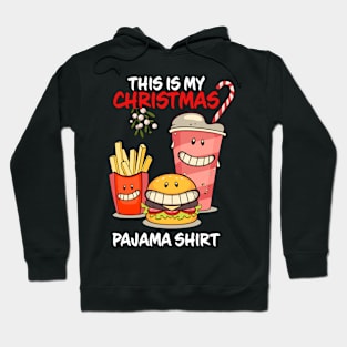 This Is My Christmas Pajama Shirt Happy Hour Family Matching Christmas Pajama Costume Gift Hoodie